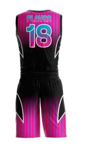 Vente en gros de nouveaux vêtements de sport uniformes de basket-ball logo personnalisé imprimé dernier style de qualité supérieure entièrement personnalisé 100% polyester - Product Image 3