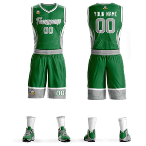 Nouvel ensemble d'uniformes de basketball personnalisés, tenue de sport pour hommes, uniforme de basketball respirant par sublimation - Product Image 1
