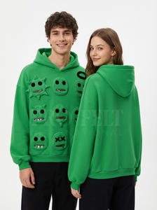 Whole Sale <b>Hoodies</b> Manufacturer Custom Made All Over Front Pockets Solid Plain Color Oversized Heavy Weight Unisex <b>Hoodies</b> - Product Image 6