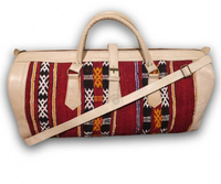 Sac de sport en cuir Kilim ivoire fait à la main sacs à bandoulière de voyage bohème vintage Design OEM marocain à la mode