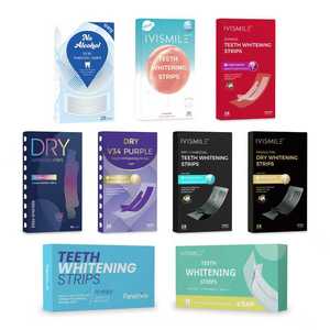 할랄 인증 개인 라벨 5d 홈 화이트 치아 보라색 미백 스트립 유기농 치과 미백 스트립 - Product Image 5