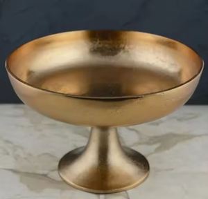 Frutero de metal de aluminio recién llegado con trabajo elegante y forma redonda en diseño moderno de lujo - Product Image 6