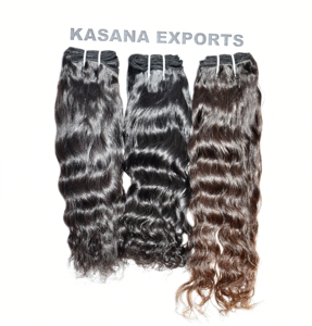 100% Indien Bundle Cuticule Aligné En Gros Machine Double Trame Traitement Aucun Non Transformé Pas Cher Extensions De Cheveux Humains - Product Image 1