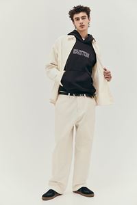 Sudadera con capucha estampada de corte holgado de calidad superior para hombre, manga larga, bolsillo lateral de canguro, Jersey de mezcla de algodón de invierno forrado - Product Image 5