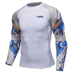 2023 conception personnalisée MMA Rash Guard à vendre respirant vêtements de sport hommes Rash Guard pour adulte - Product Image 2
