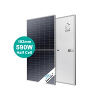 Cellules photovoltaïques PERC commerciales 575W 590W 600W Panneaux solaires monocristallins 182mm 156 cellules de commerçants stables en Chine