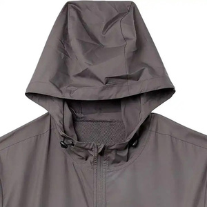 Chaquetas Cortavientos de Otoño para Hombre, Estilo Urbano, Tela de Lona Transpirable, Secado Rápido, Impermeable, con Capucha, Reversible, 500g - Product Image 5