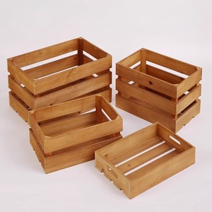 Vintage Wooden <b>Crate</b> <b>Boxes</b> Wholesale Large Rustic Wood Storage <b>Crate</b> Bulk Quantity Supply From Vietnam - Product Image 4
