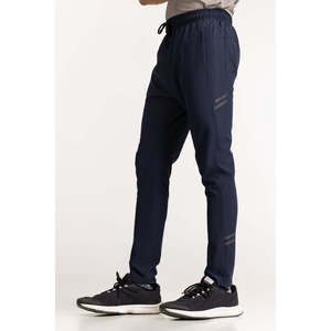 Pantalon bleu texturé 100% coton AW-TR24-026, logo personnalisable, style cool, coupe droite, délavage coloré, tailles XL à 6XL, léger et chaud - Product Image 5