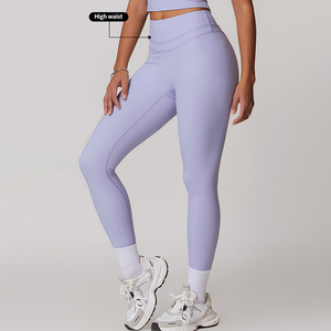 Leggings de yoga doux de haute qualité OEM pour femmes, collants de compression extensibles dans les 4 sens, leggings en forme de V pour pantalons de yoga et de gymnastique - Product Image 6