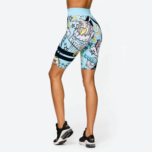 Short de vélo POP en tissu super lisse fabriqué sur mesure avec extensible dans les 4 sens 85% polyester 15% élasthanne - Product Image 6