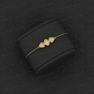 Best Quality Solid 925 Sterling Silver Trillion & Clover <b>Charm</b> <b>Bracelet</b> Good For Ashes & Resin Work Keepsake Breastmilk Jewelry - Product Image 4