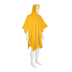 Pretul Waterproof PVC <b>Rain</b> <b>Poncho</b> For Outdoor Camping And Fishing, Lightweight Single-Person Rainwear With Hood, Universal Fit, - Product Image 1