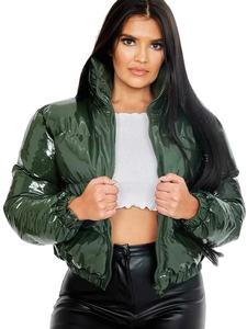 Vente en gros Veste à bulles Manteau bouffant d'hiver Veste à capuche matelassée épaisse et chaude Streetwear avec logo personnalisé Vêtements d'extérieur décontractés - Product Image 6