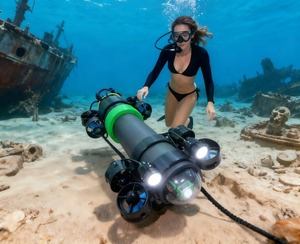 Cámara Subacuática UAV con Video HD 2K, Robot de Buceo, Dron Submarino de Acero, Cámara para Observación de Peces - Product Image 6