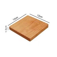 NOORBABA Ensemble de sous-verres de mariage en bois de cerisier et de noyer poli, style nautique, couleur personnalisée, best-seller