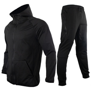 Custom Breathable Hooded Tracksuit For Men <b>Knitted</b> Fabric Sweatshirt and Jogger Pants OEM Two Piece <b>Set</b> Sportswear Fit - Product Image 1