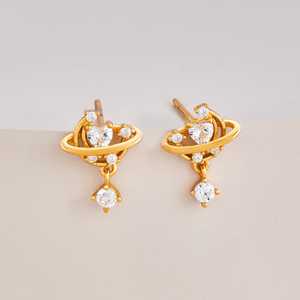Boucles d'oreilles pendantes géométriques - Argent 92,5 pour les occasions de fête - Product Image 2