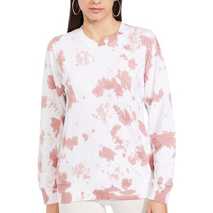 Sweatshirts d'hiver personnalisés pour femmes, 100% coton, pull à col rond, polaire épais, grande taille, logo frontal, service OEM - Product Image 1