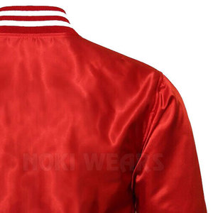 Chaqueta de invierno con letras de satén de diseño personalizado de grado superior hecha en chaqueta con letras de satén de alta calidad - Product Image 5