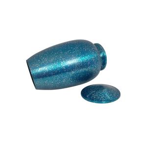 Urne de crémation en métal indien classique faite à la main avec couvercle sécurisé conception antirouille pour vase de cendres humaines en vrac - Product Image 3