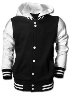 Personnalisé 100% Laine Chenille Broderie Patch Haute Qualité Polaire Hommes Baseball Veste Formelle À Capuche Letterman Hiver Style Formel - Product Image 5