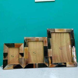 Marcos de fotos de cuerno hechos a mano de primera calidad Marcos DE FOTOS decorativos con estilo para el hogar Oficina Regalo Elegante pantalla de mesa - Product Image 3