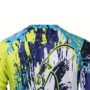 Jersey de pesca personalizado Sublimación personalizada Ropa de pesca de secado rápido Camisas de impresión digital Poliéster Spandex OEM - Product Image 4