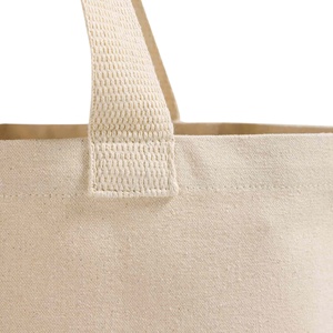 All-Day Tote Recycled Canvas Trendy Eco-Friendly Beach <b>Bag</b> <b>Long</b> Handle Screen Heat Transfer for Daily Use Foods Advertising - Product Image 6