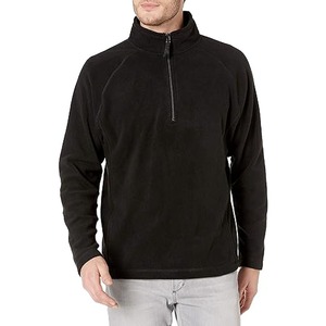 Directo de fábrica Classic Old Money Raglan Sudadera de manga larga con media cremallera Forro polar bordado en varios colores - Product Image 2