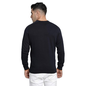 Top tendance qualité classique sweat hommes Streetwear 100% coton hommes sweat décontracté couleur unie à manches longues sweat hommes - Product Image 4