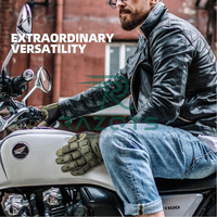 Guantes de Carreras de Verano Unisex de Dedo Completo, Nuevo Estilo, para Motocicleta, Deportivos, de Nailon y Nitrilo, Impermeables, Transpirables y Resistentes al Viento
