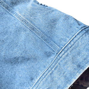 2025 broderie personnalisée Denim patchs hommes vestes en gros unisexe Street Wear coton épais Denim Jeans vestes pour hommes - Product Image 5