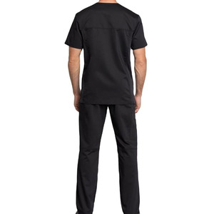 Tenue d'infirmière en satin personnalisée, design col en V, pour médecins, infirmières, uniformes médicaux d'hôpital pour femmes et hommes, MOQ - Product Image 5