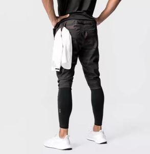 Joggers doux pour hommes design uni coupe longue polaire OEM personnalisé à l'usine - Product Image 4