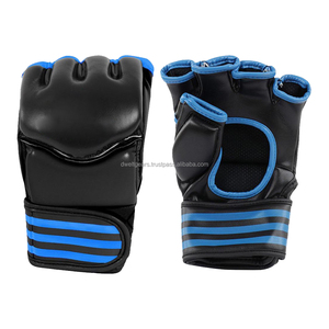 Custom Logo MMA Gloves Leather Breathable Durable Non-Slip Adjustable Wrist <b>Strap</b> Lightweight Boxing Training Gloves Hook Loop - Product Image 1