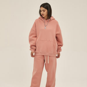 Sweat à capuche épais et surdimensionné unisexe, sweat-shirt à capuche vierge en polaire pour femmes, coton de haute qualité 100% avec logo personnalisé, complet en coton - Product Image 5