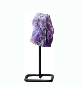 Gemstone <b>Amethyst</b> Crystal <b>Raw</b> Stone With Stand Healing and Balancing Top Quality Original Certified Gemstone Agate Wholesale - Product Image 2