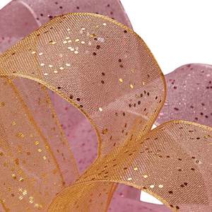 Sheer <b>Ribbon</b> with Gemstone Dust Spool of Decorative <b>Ribbon</b> - Product Image 4