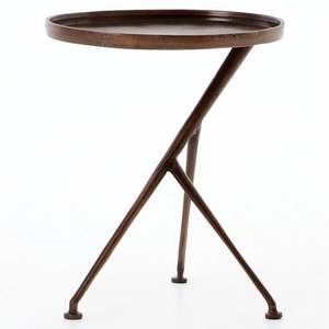 Mesa auxiliar de aluminio moderna y asequible con un aspecto atractivo que se adapta a espacios compactos para una adición funcional - Product Image 3