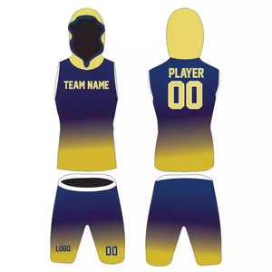 Conjunto de Compresión para Entrenamiento de Fútbol Americano 7v7 para Adultos, Camisetas Sublimadas Personalizadas con 7 Banderas, Transpirables, Anti-UV, de Secado Rápido - Product Image 2