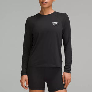 Camiseta de Algodón para Mujer, Servicio OEM, Ligera, Transpirable, de Secado Rápido, Informal, para Gimnasio, Deportes, Aire Libre - Product Image 1