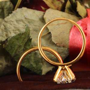 10KT Yellow Gold Engagement Jewelry <b>Set</b> 2.25 TCW Oval Cut Moissanite <b>Ring</b> & Bridal Claw Setting for <b>Women</b> - Product Image 2