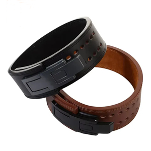 เข็มขัดหนังวัวหนา4นิ้วกว้าง10มม. สำหรับฝึกกีฬาสุดหรูโดยการยกน้ำหนัก - Product Image 6