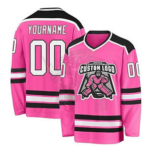 Premium sublimado dorado personalizado Hockey Jersey hombres personalizado Hockey sobre hielo Jersey cualquier logotipo transpirable duradero equipo uniforme - Product Image 1