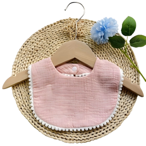 Bavaglini in pizzo di garza da ragazza con volant comoda <span class=keywords><strong>Bandana</strong></span> impermeabile con stampa grembiule per dentizione - Product Image 1