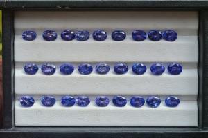 Piedra Preciosa de Tanzanita Natural Certificada de 5x7 mm, Corte Ovalado Facetado Azul, Calibrada, Tratada Térmicamente, 0.50-0.90 Quilates, Piedra Suelta - Product Image 4