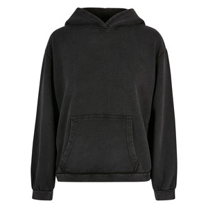 Chándal de nuevo estilo para hombre, Sudadera con capucha lavada con ácido y pantalones estilo acampanado, logotipo desgastado, diseño personalizado y cordón más grueso fuerte - Product Image 4