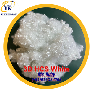 Grs เส้นใยโพลีเอสเตอร์รีไซเคิล3D HCS เส้นใยซิลิกอนสีขาวกลวงสำหรับบรรจุคอนกรีตของเล่น - Product Image 5