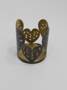 Portavelas Votivo de Metal Negro Grabado de Alta Calidad, Elegante para Decoración del Hogar, Comedor, Celebraciones de Pascua y Navidad - Product Image 4